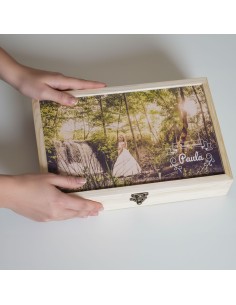 caja de madera para fotos 2