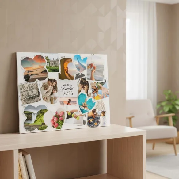vision board en lienzo