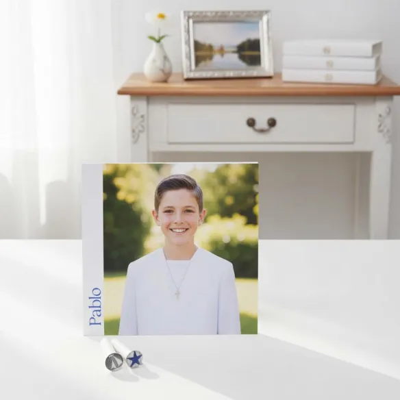 Recordatorios comunión 13x13 a dos caras el regalo perfecto invitados