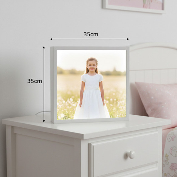 caja de luz blanca 35x35