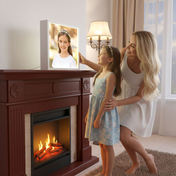 caja de luz blanca 35x35