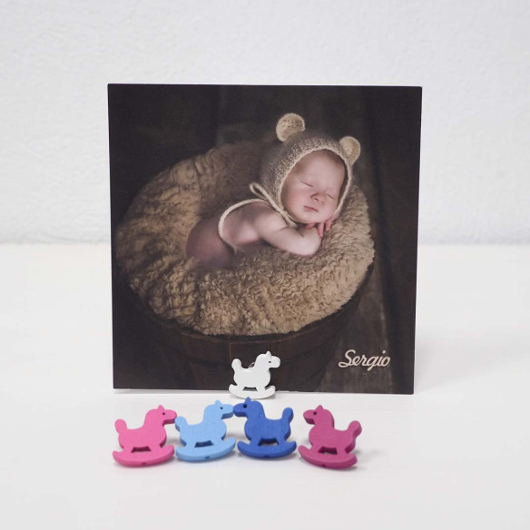 Recordatorios comunión 13x13 a dos caras con portaláminas para fotos