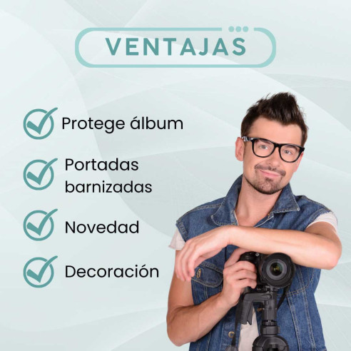 Cajas de madera para fotógrafos, cajas de madera para álbum o láminas