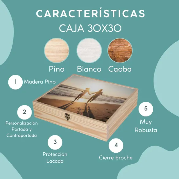 caja madera para fotógrafos