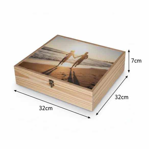 caja de madera para álbum