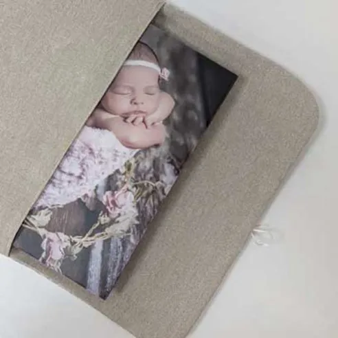 bolsa tela para álbum