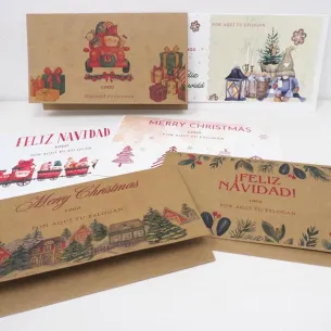 sobres personalizados para fotos navidad 2
