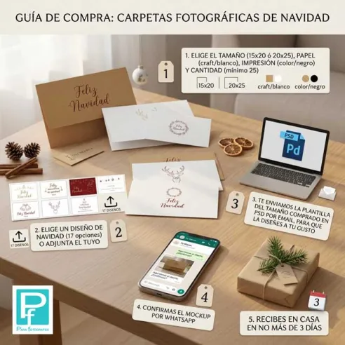 carpetas personalizadas para fotos navidad