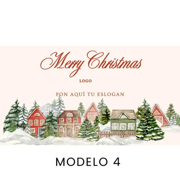 Tarjetas personalizadas para fotos de Navidad kraft