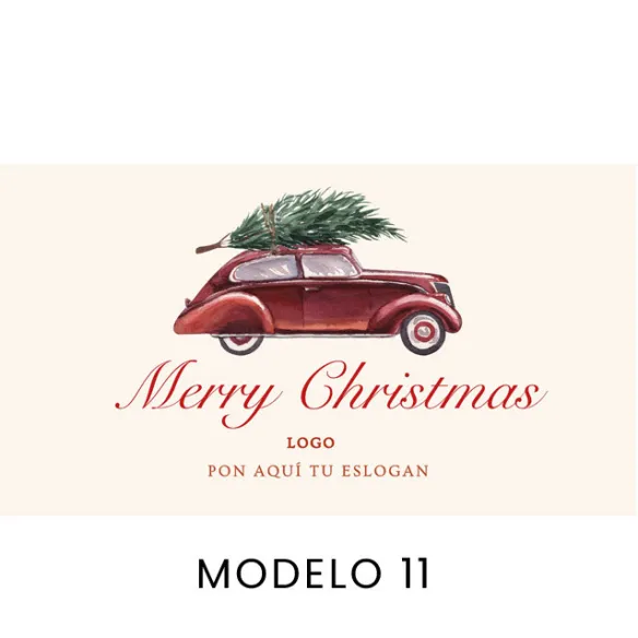 Tarjetas personalizadas para fotos de Navidad kraft