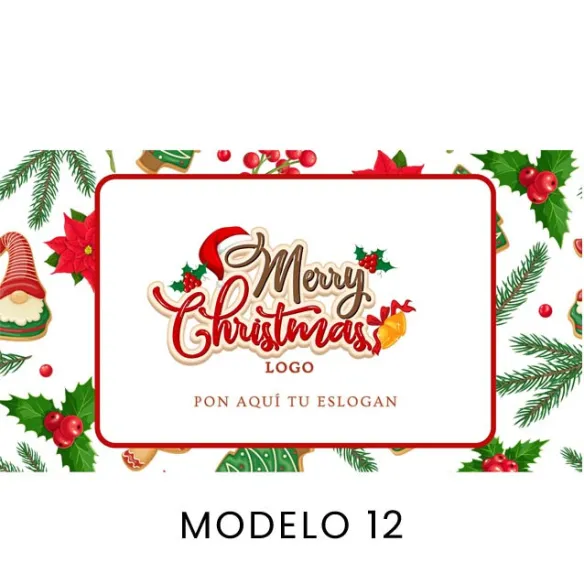 Tarjetas personalizadas para fotos de Navidad kraft