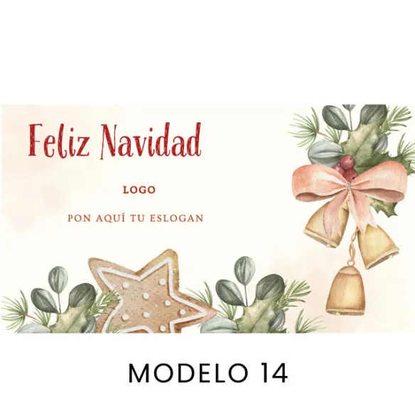 Tarjetas personalizadas para fotos de Navidad kraft