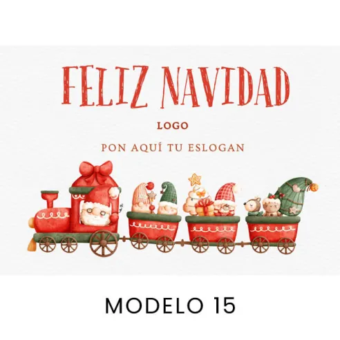 Tarjetas personalizadas para fotos de Navidad kraft