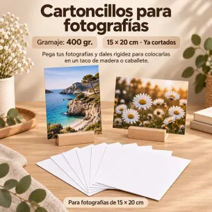 cartón para fotos 15x20