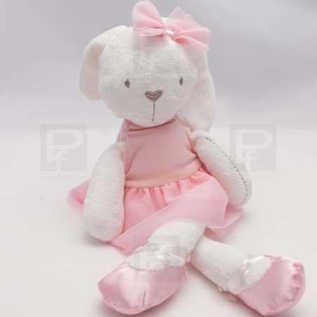 Conejita peluche rosa