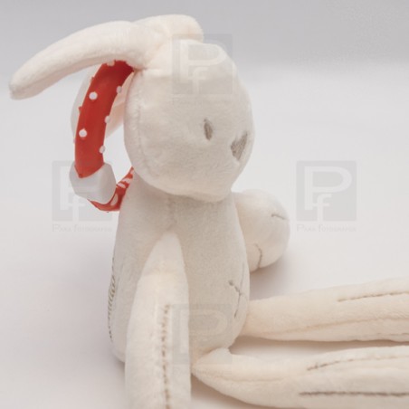 Conejito peluche con mordedor