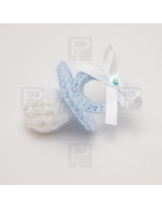 Chupete en miniatura en croché hecho a mano, adorno regalitos recuerdo 2