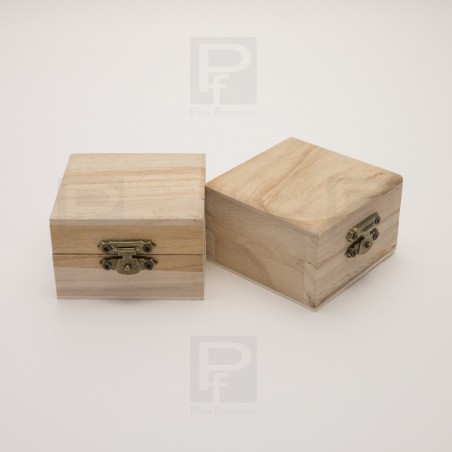 Caja madera pen cuadrada