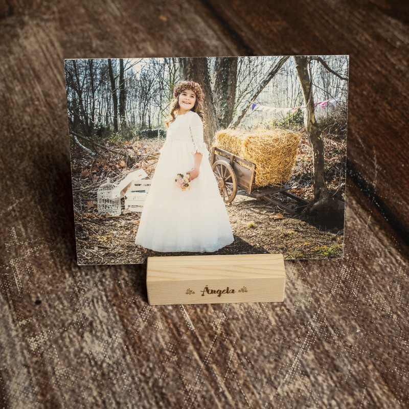 Taco madera para fotos, el soporte ideal para tus fotografías